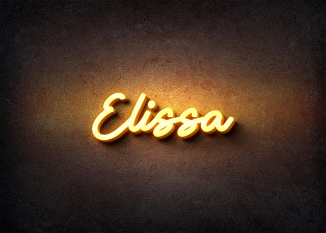 Free photo of Glow Name Profile Picture for Elissa