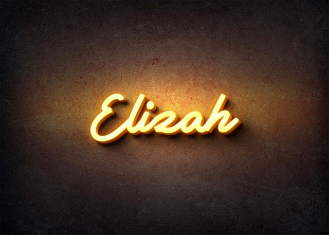 Free photo of Glow Name Profile Picture for Elizah