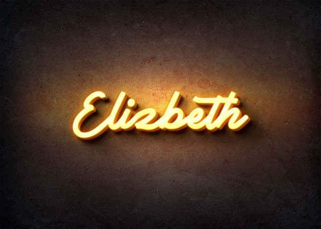Free photo of Glow Name Profile Picture for Elizbeth