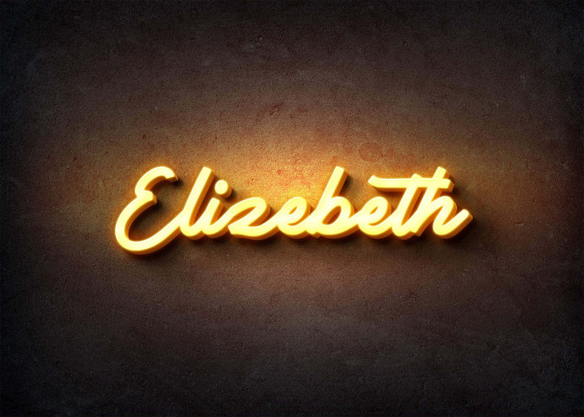 Free photo of Glow Name Profile Picture for Elizebeth