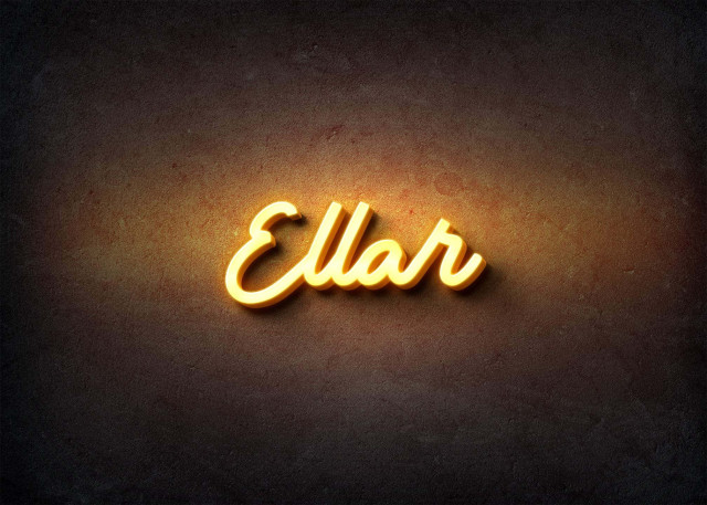 Free photo of Glow Name Profile Picture for Ellar