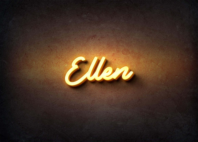 Free photo of Glow Name Profile Picture for Ellen