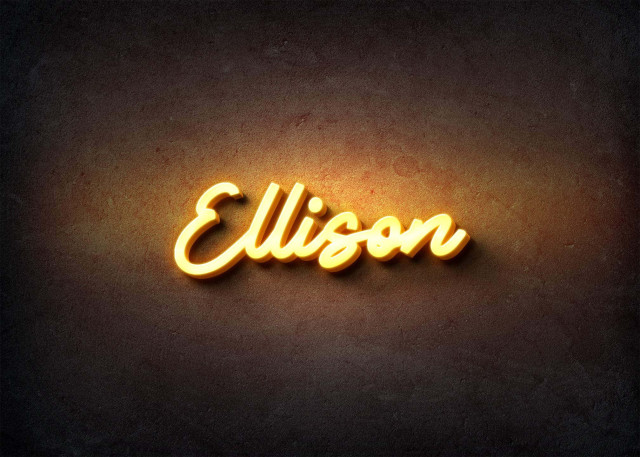 Free photo of Glow Name Profile Picture for Ellison