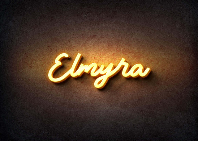 Free photo of Glow Name Profile Picture for Elmyra