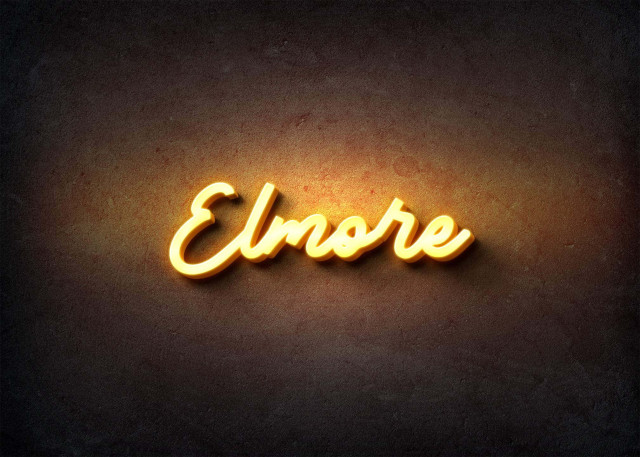 Free photo of Glow Name Profile Picture for Elmore