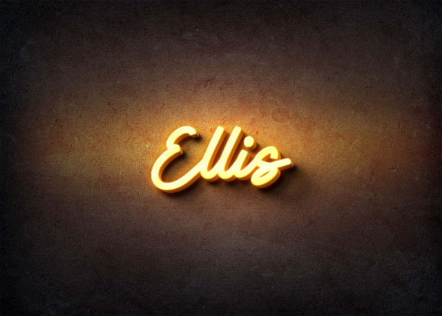 Free photo of Glow Name Profile Picture for Ellis