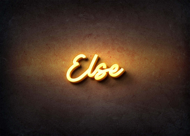 Free photo of Glow Name Profile Picture for Else