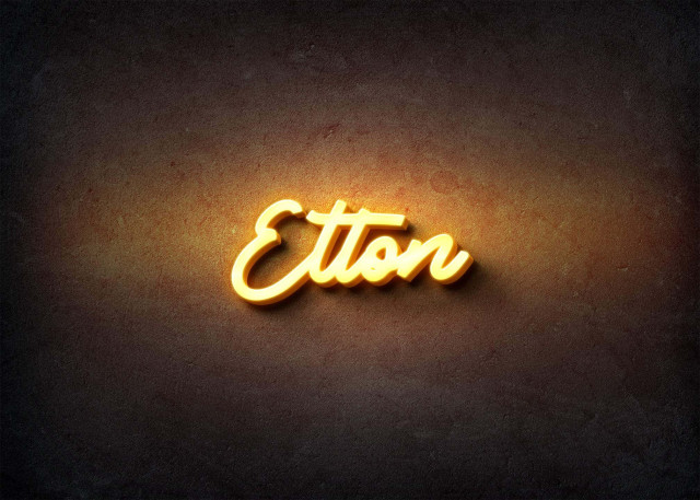 Free photo of Glow Name Profile Picture for Elton