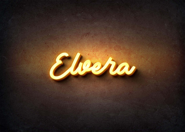 Free photo of Glow Name Profile Picture for Elvera