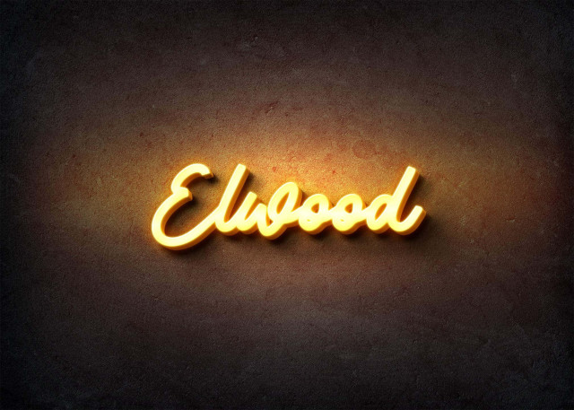 Free photo of Glow Name Profile Picture for Elwood