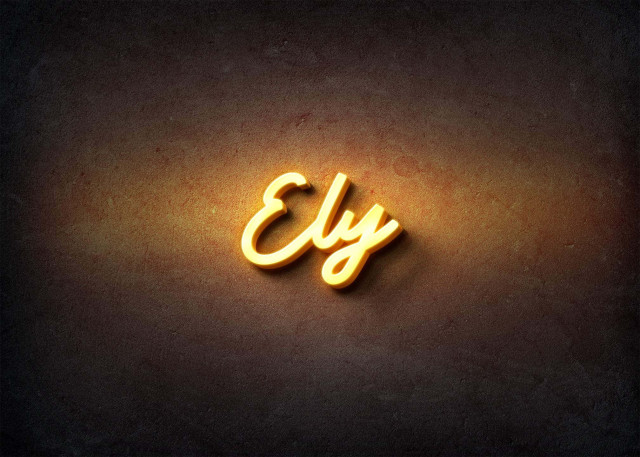 Free photo of Glow Name Profile Picture for Ely