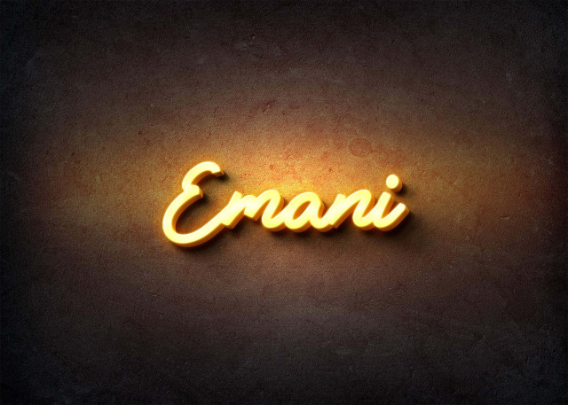 Free photo of Glow Name Profile Picture for Emani