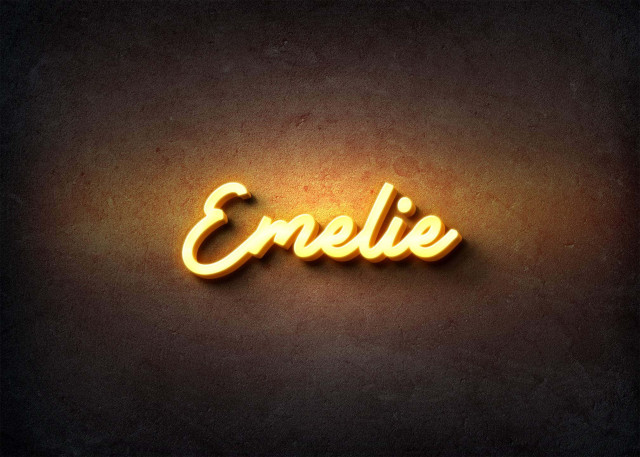 Free photo of Glow Name Profile Picture for Emelie