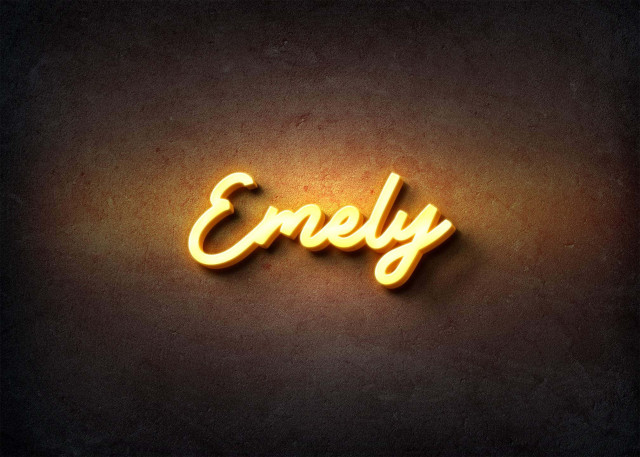 Free photo of Glow Name Profile Picture for Emely