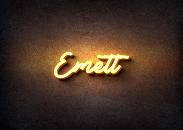 Free photo of Glow Name Profile Picture for Emett