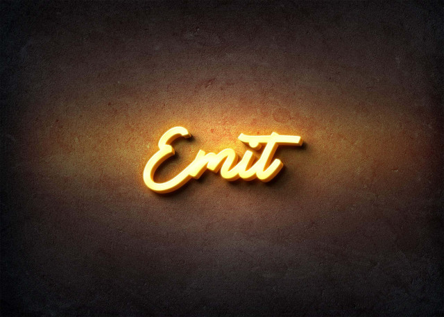 Free photo of Glow Name Profile Picture for Emit