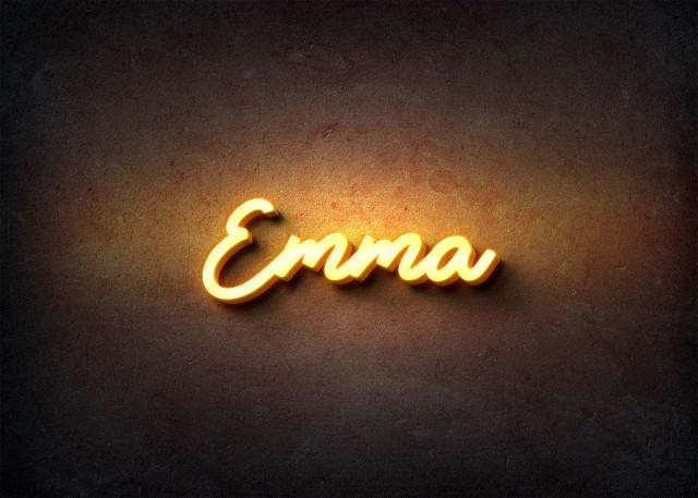 Free photo of Glow Name Profile Picture for Emma