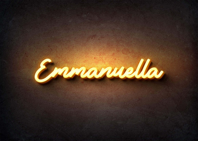 Free photo of Glow Name Profile Picture for Emmanuella