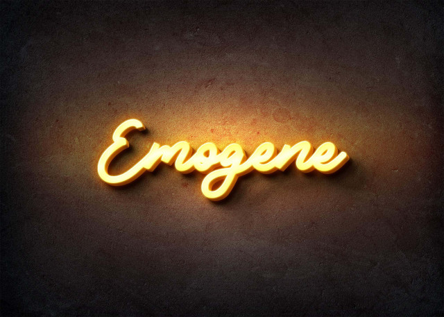 Free photo of Glow Name Profile Picture for Emogene