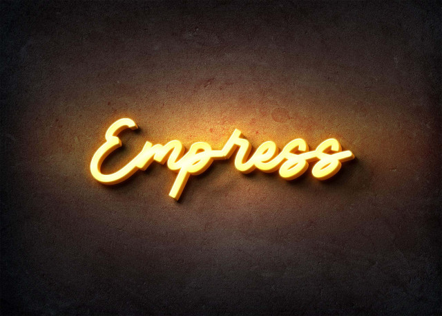 Free photo of Glow Name Profile Picture for Empress