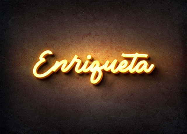 Free photo of Glow Name Profile Picture for Enriqueta