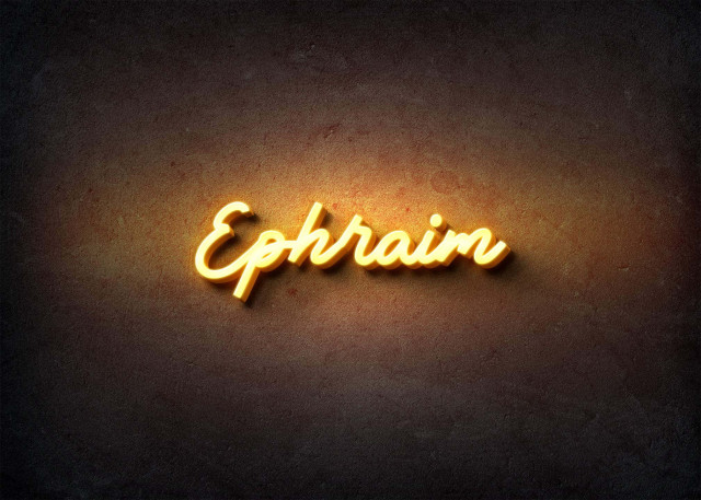 Free photo of Glow Name Profile Picture for Ephraim
