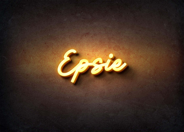 Free photo of Glow Name Profile Picture for Epsie