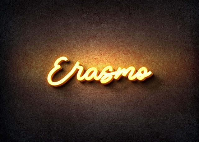 Free photo of Glow Name Profile Picture for Erasmo