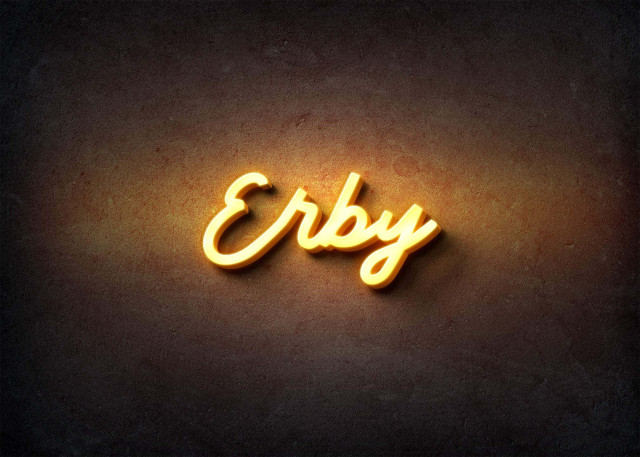 Free photo of Glow Name Profile Picture for Erby