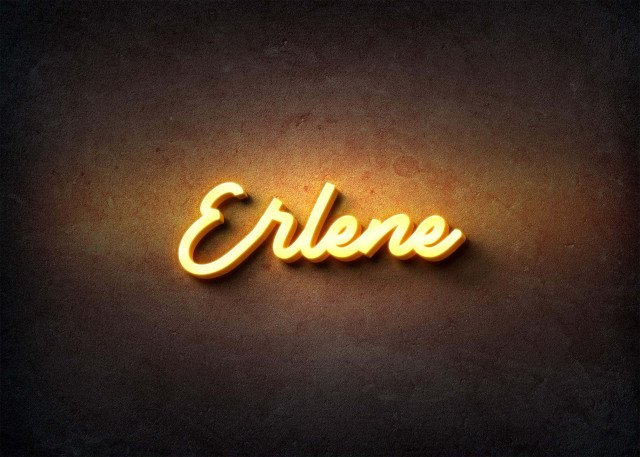 Free photo of Glow Name Profile Picture for Erlene