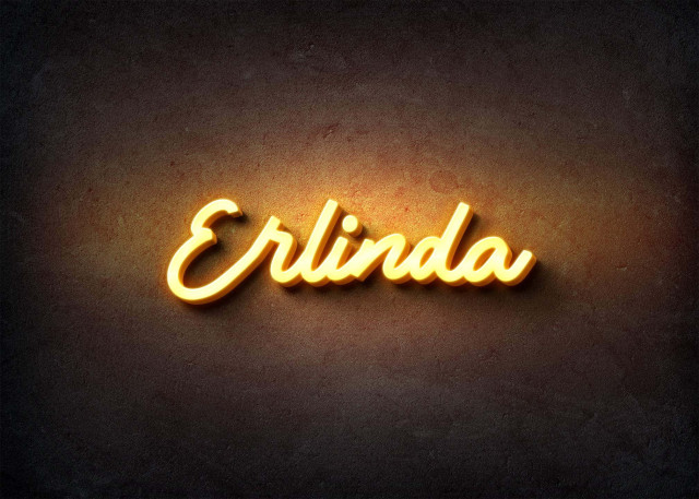 Free photo of Glow Name Profile Picture for Erlinda