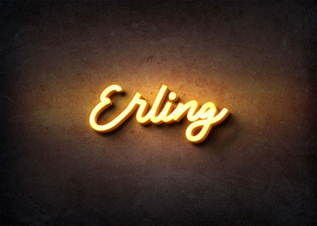 Free photo of Glow Name Profile Picture for Erling