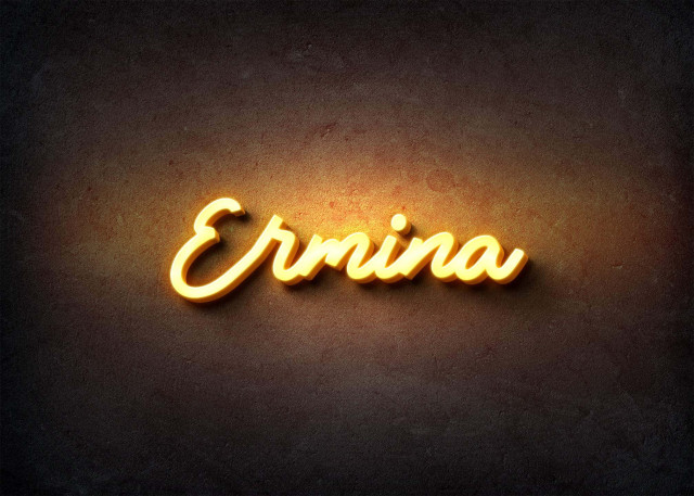 Free photo of Glow Name Profile Picture for Ermina