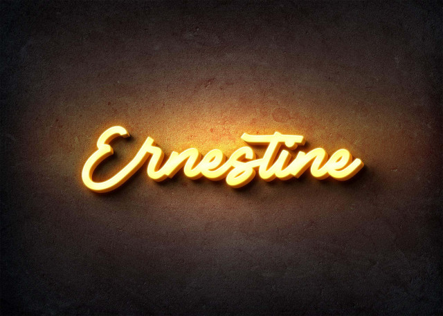 Free photo of Glow Name Profile Picture for Ernestine