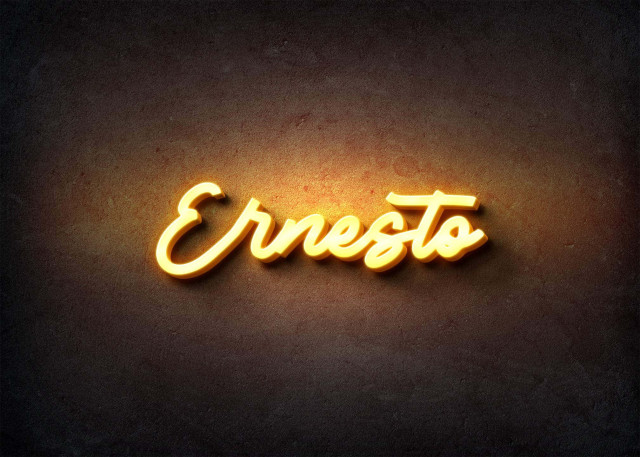 Free photo of Glow Name Profile Picture for Ernesto