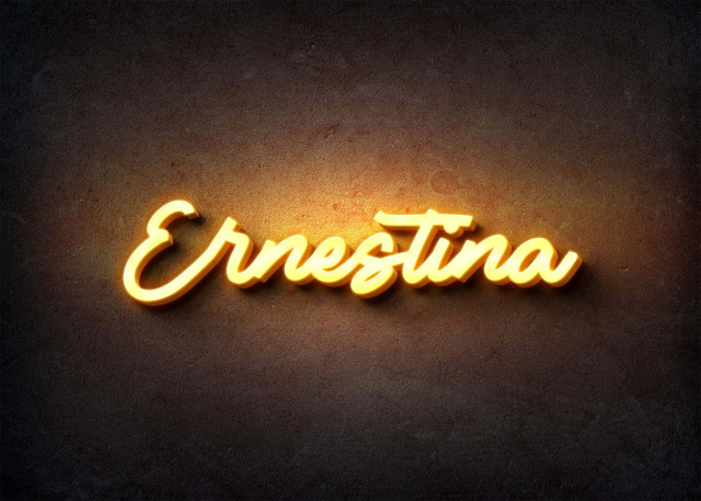 Free photo of Glow Name Profile Picture for Ernestina