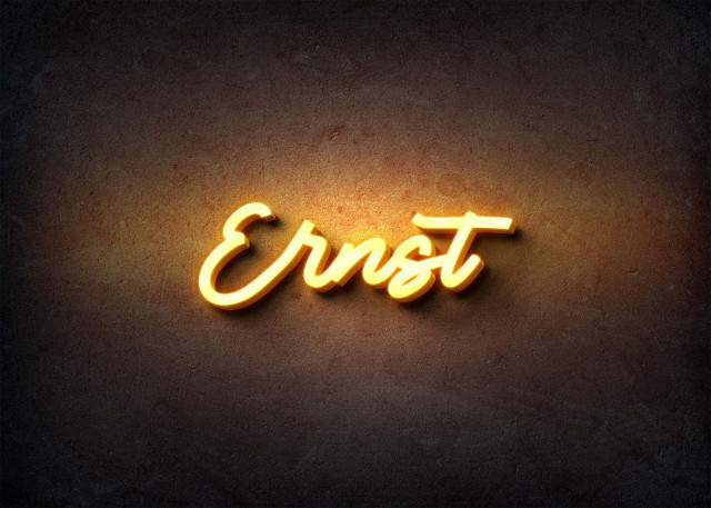 Free photo of Glow Name Profile Picture for Ernst