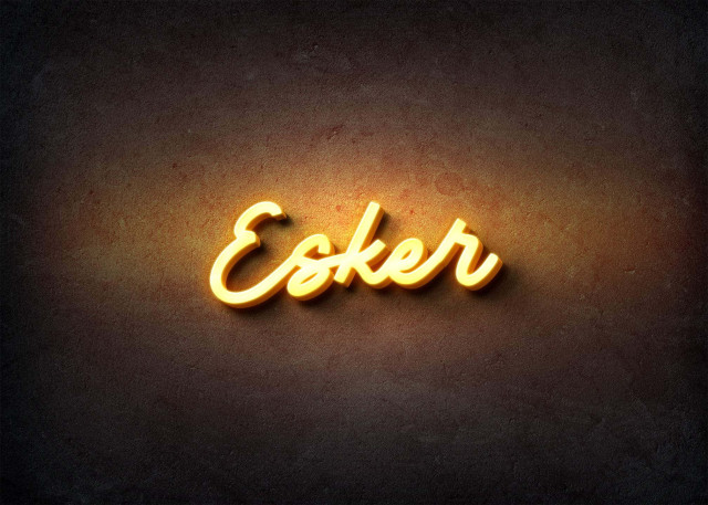 Free photo of Glow Name Profile Picture for Esker