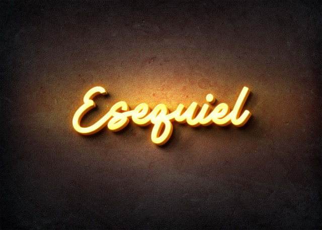 Free photo of Glow Name Profile Picture for Esequiel