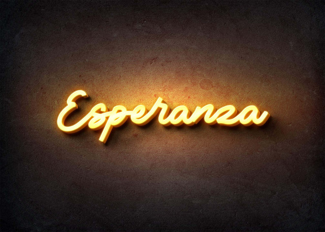 Free photo of Glow Name Profile Picture for Esperanza