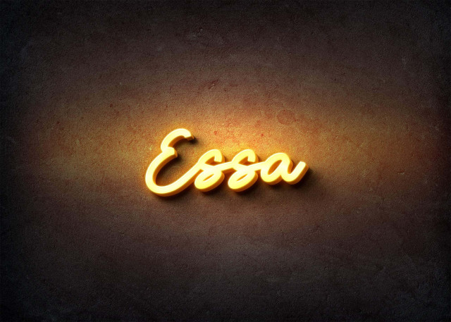 Free photo of Glow Name Profile Picture for Essa