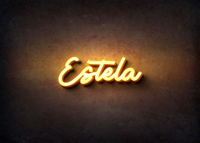 Free photo of Glow Name Profile Picture for Estela