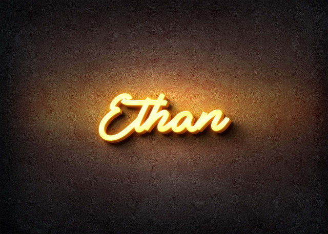 Free photo of Glow Name Profile Picture for Ethan