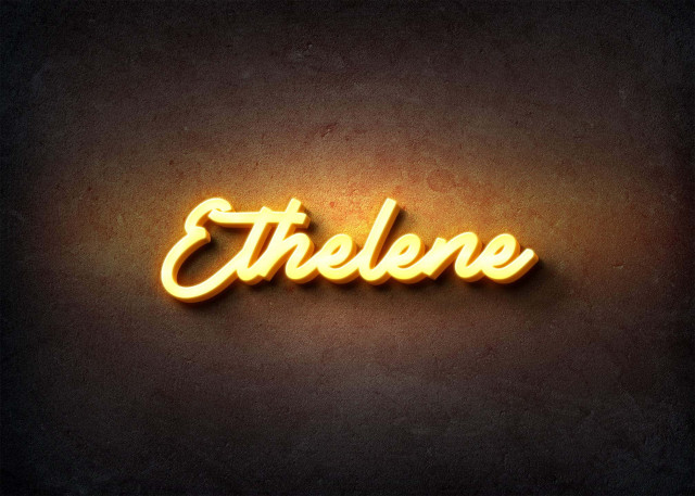 Free photo of Glow Name Profile Picture for Ethelene