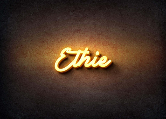 Free photo of Glow Name Profile Picture for Ethie