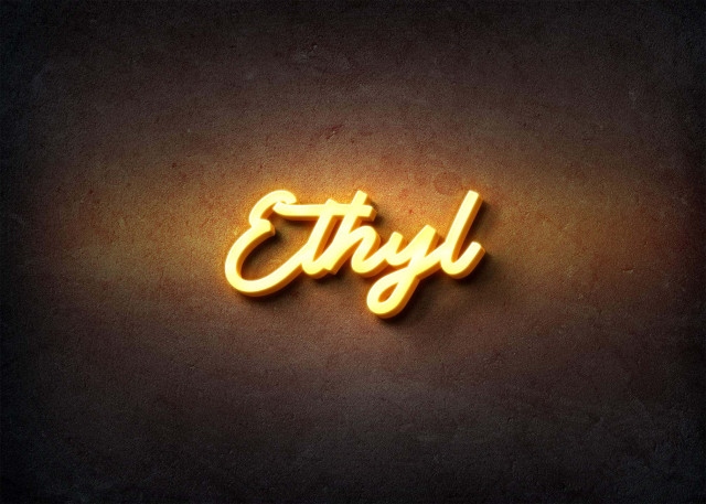 Free photo of Glow Name Profile Picture for Ethyl