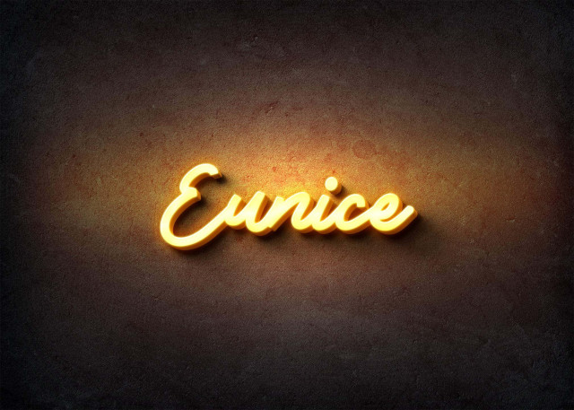 Free photo of Glow Name Profile Picture for Eunice