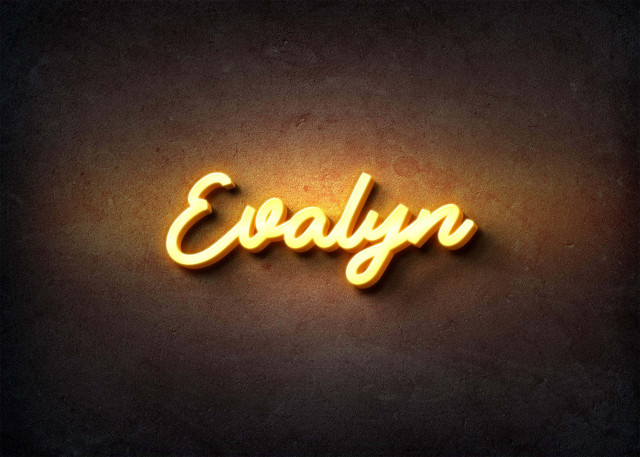 Free photo of Glow Name Profile Picture for Evalyn