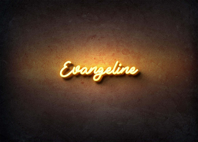 Free photo of Glow Name Profile Picture for Evangeline