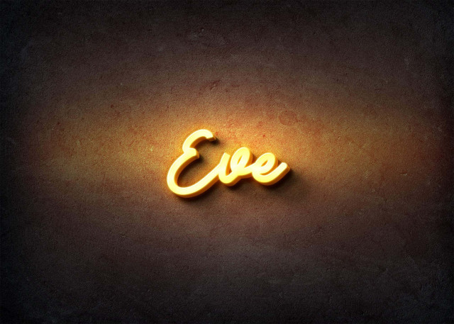 Free photo of Glow Name Profile Picture for Eve